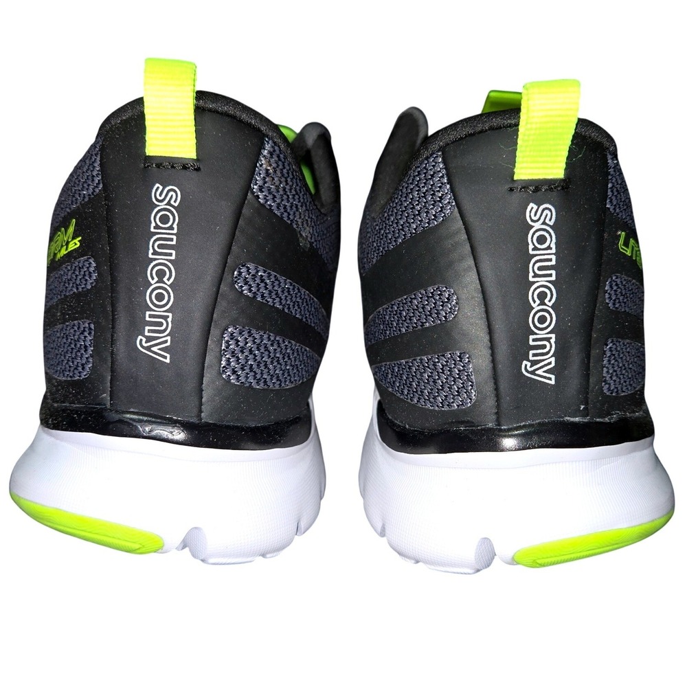 Saucony Liteform Miles Mens Running Shoes Gray Black Citron S40007-2 Size 11.5 - Picture 5 of 11